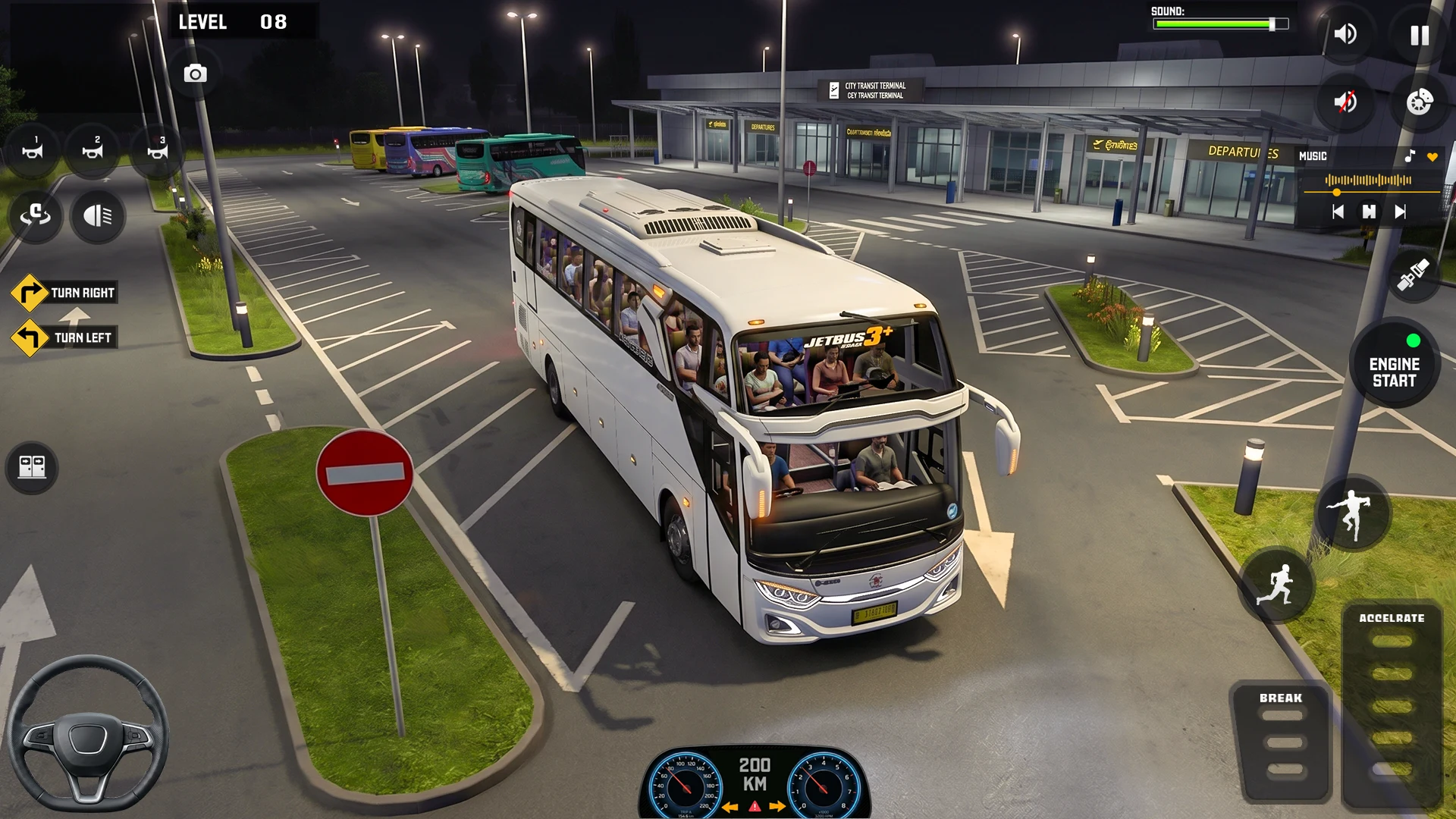 US Highway Bus drive 3D Game screenshot