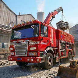 Biểu tượng Fire Truck 3D Rescue Sim Games